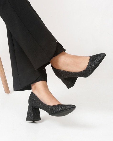 SGU Women Black Heels - Buy SGU Women Black Heels Online at Best Price - Shop  Online for Footwears in India | Flipkart.com