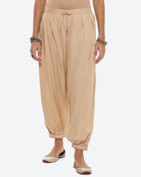 Patiala Pants with Drawstring Waist Price in India