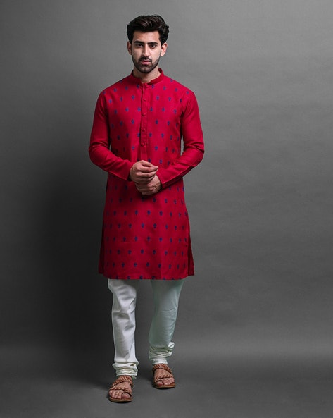 Buy Red 2 Piece Ethnic Suit for Men by Vesham Online Ajio