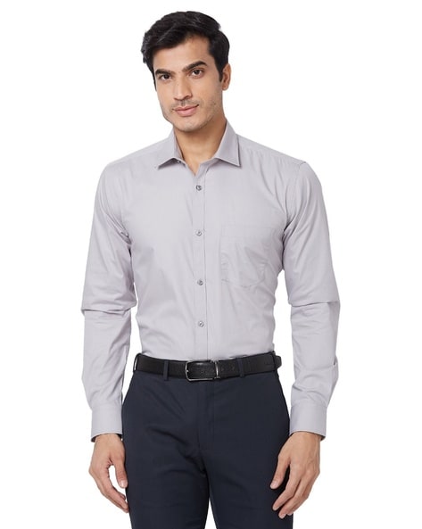 Park Avenue Slim Fit Cutaway-Collar Shirt