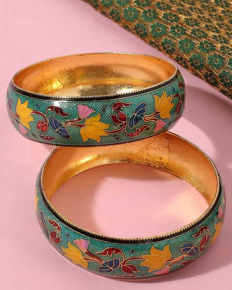 Lot of 3 Antique Sterling Silver Square Multi-Color Paste Bangle Brace –  Blue Ribbon Rarities