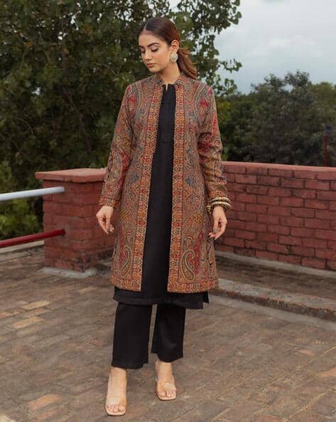 Buy Black Kurta Suit Sets for Women by SAFAA Online