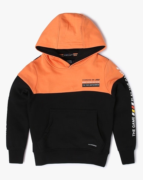 Orange and sales black hoodie