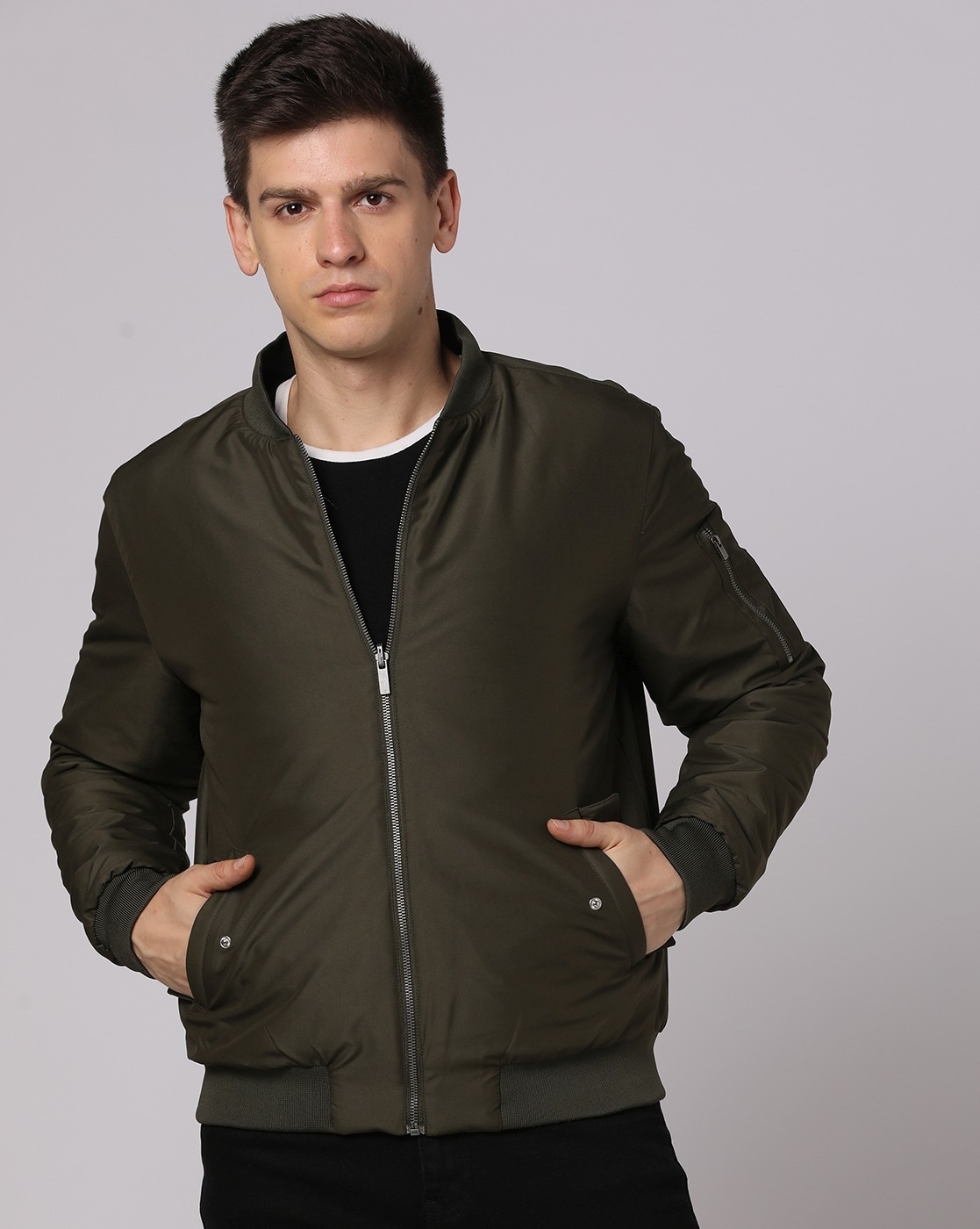 Buy Olive Green Jackets & Coats for Men by AJIO Online | Ajio.com