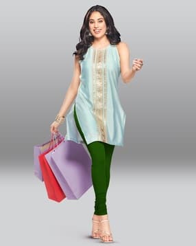 lyra Full-Length Cotton Stretchable Leggings-picture-31