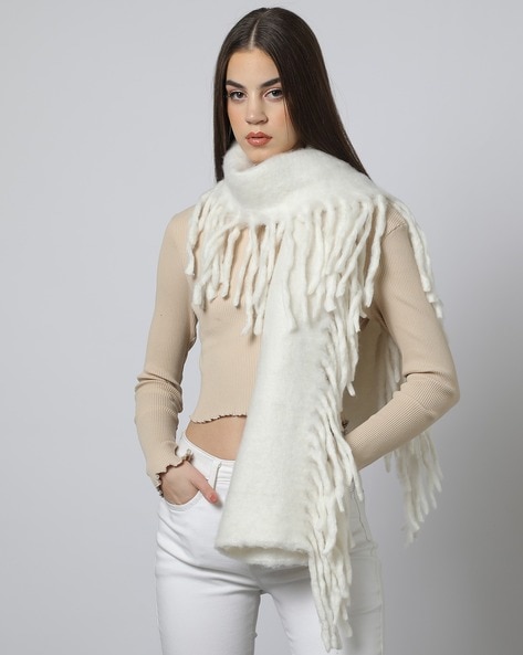 Women Tassel-Hem Scarf Price in India