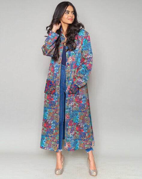 floral long coat