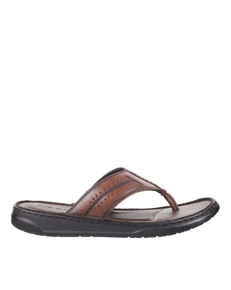 mochi dark brown thong sandals