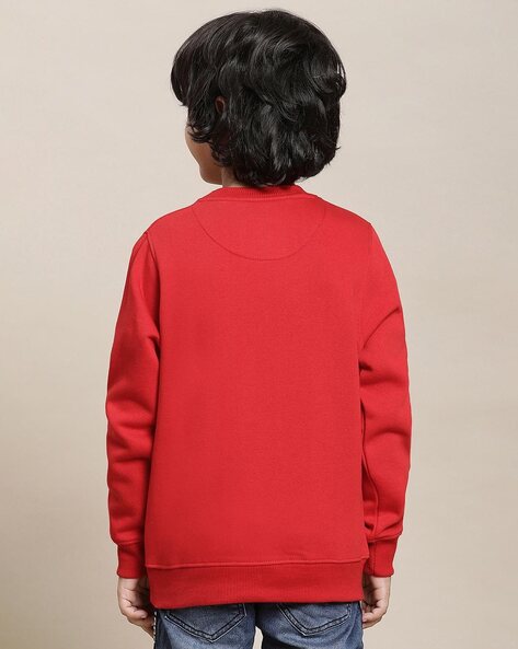 Boys red sale sweatshirt