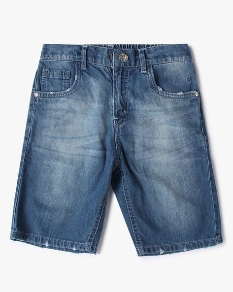 Buy Miss Chase Women Blue Solid Regular Fit Denim Shorts - Shorts for Women  10286957 | Myntra