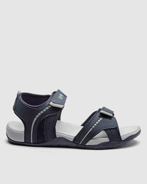 Colour Block Sandals with Velcro Fastening