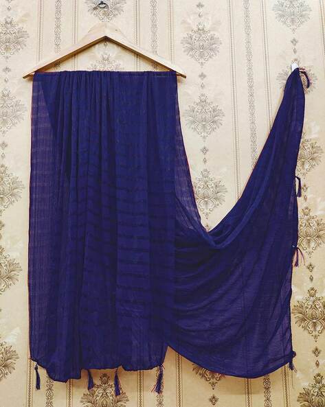 Striped Dupatta with Tassels Price in India