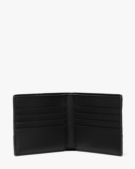 Michael kors black studded wallet best sale