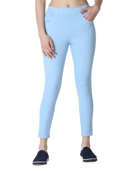 Buy Checked High-Rise Jeggings Online at Best Prices in India