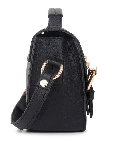 Slim Front Pocket Sling Bag for Women in Black | TG10421-BLACK – Glik's
