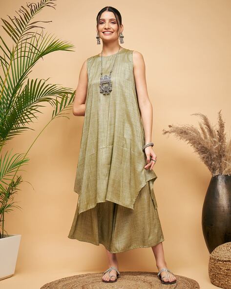 Buy Olive Fusion Wear Sets for Women by In Weave Online Ajio