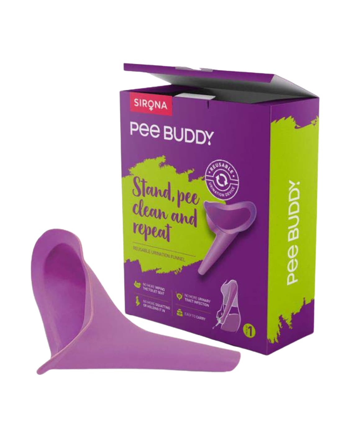 Sirona Peebuddy Disposable & Portable Female Urination Device (10Pcs)