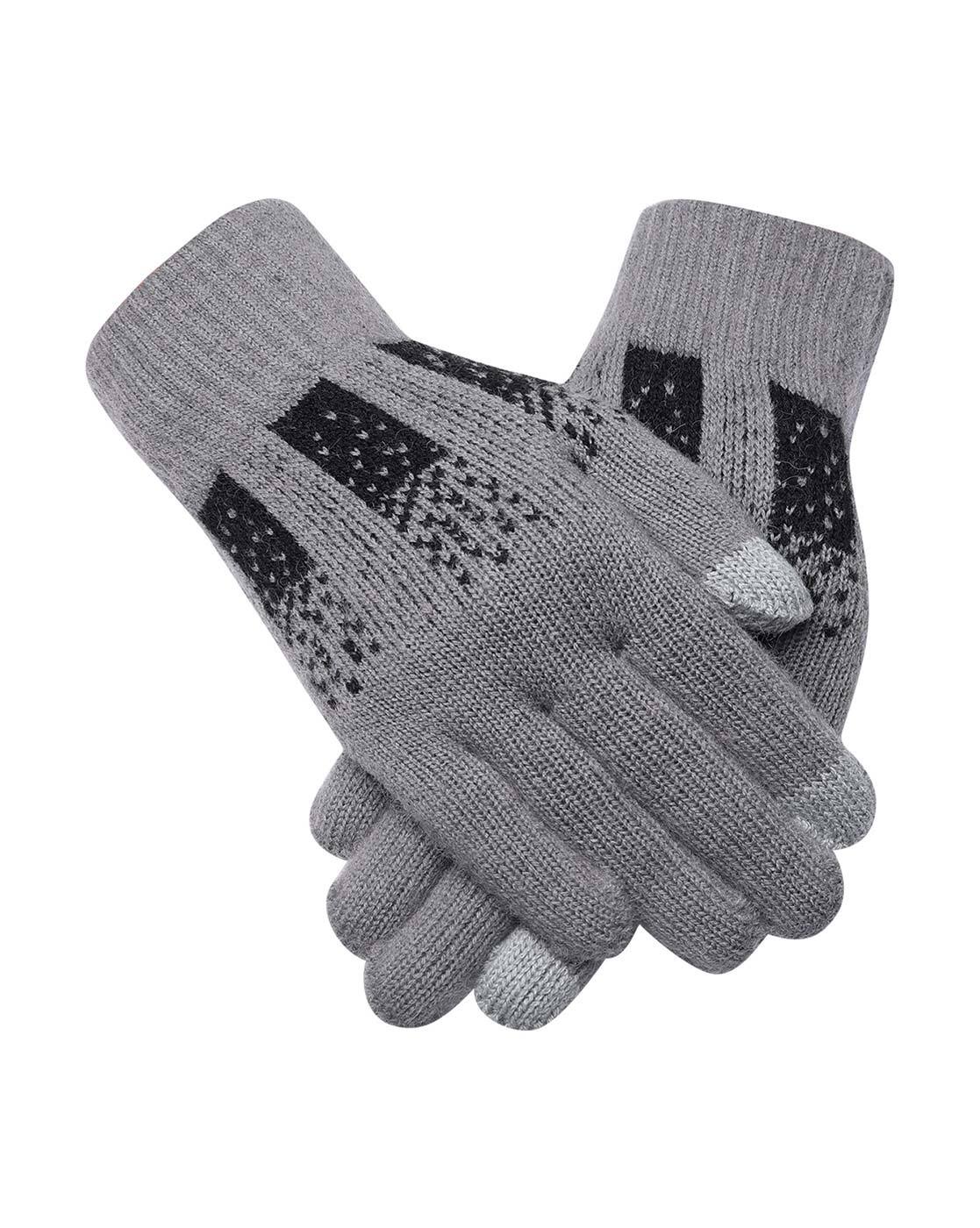 Buy Grey Gloves & Masks for Men by Loom Legacy Online