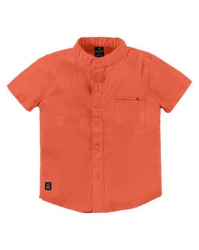 brucewane Short-Sleeves Shirt with Patch Pocket-picture-31