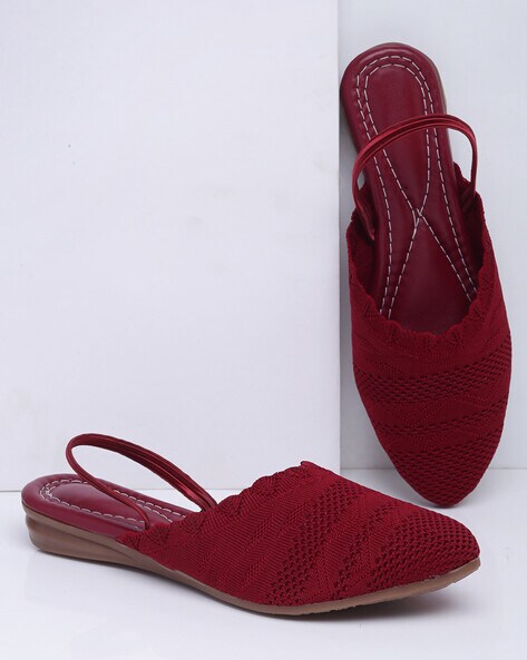 Red hot sale flat mules