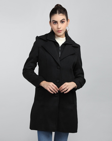 Blackthorn Ladies 3/4 Tweed Coat - Navy