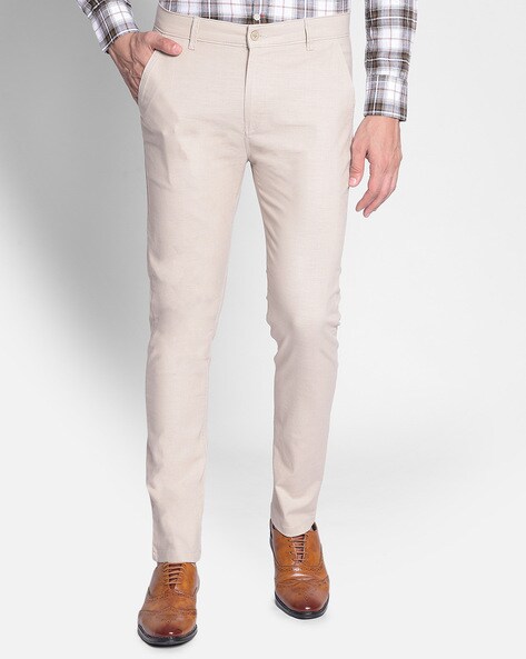 Buy online Crimsoune Club Mens Light Fawn Textured Trousers from Bottom  Wear for Men by Crimsoune Club for ₹999 at 50% off | 2024 Limeroad.com