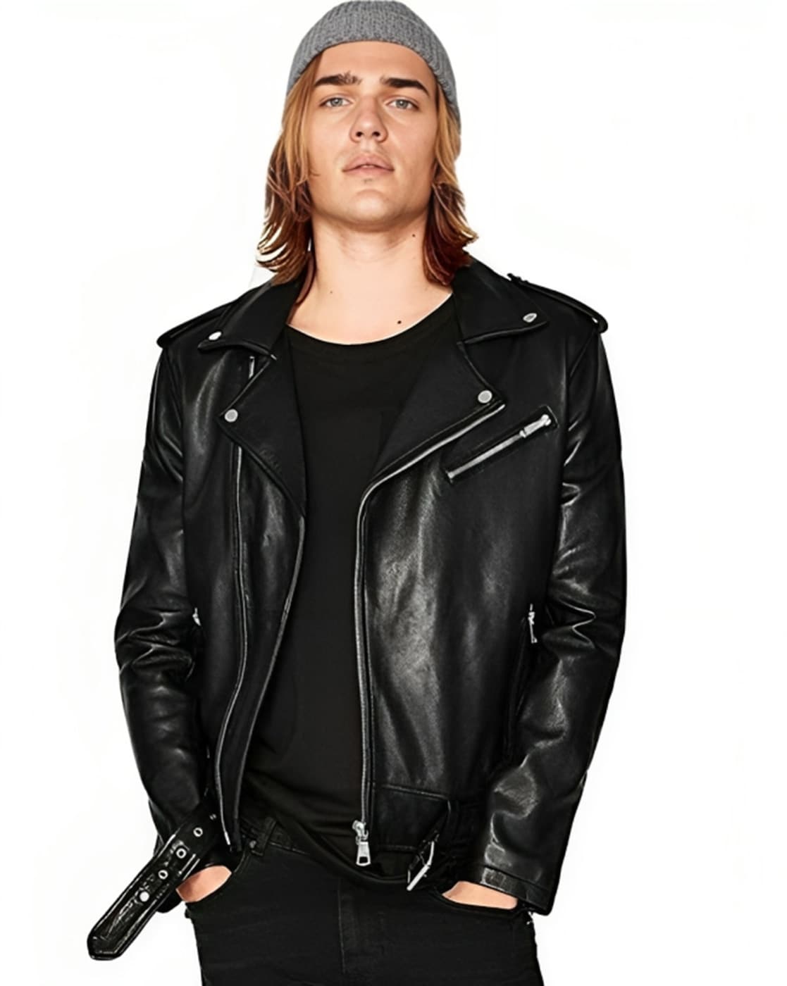 Black Strabler Biker Jacket – KVRT STVFF