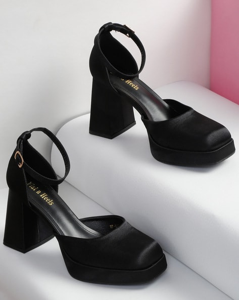 Buy A SIMPLE SUNDAY BLACK HEELS for Women Online in India
