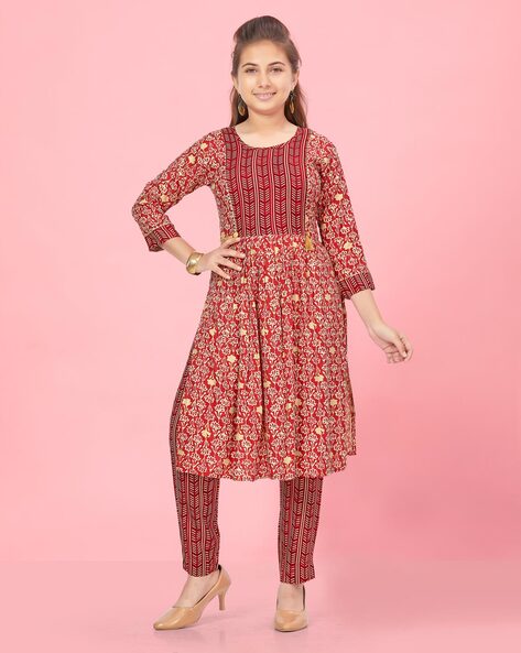 Buy ETHNIC TROVE Women Brown Self Design Viscose Rayon Kurta And Pant Set  (Xl) Online at Best Prices in India - JioMart.
