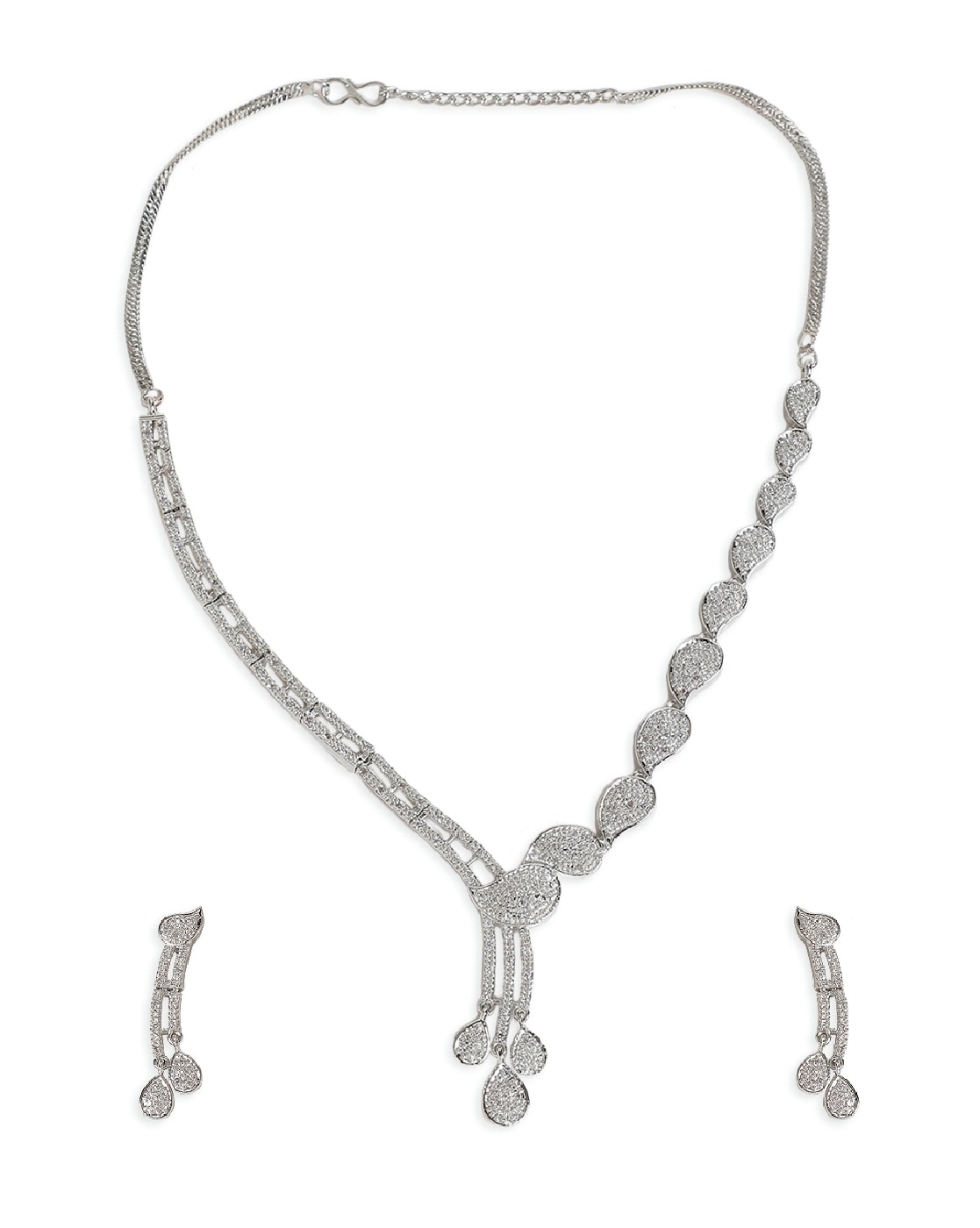 Grt silver hot sale necklace set