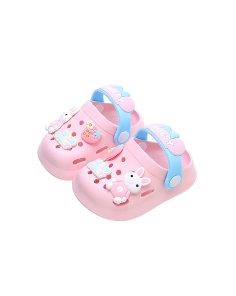 Girls Slingback Clogs with Applique