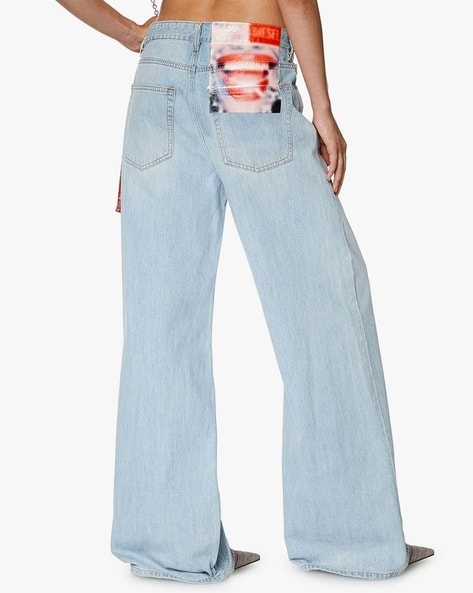 1996 D-Sire-FSD Straight Low-Rise Lightly Washed Jeans