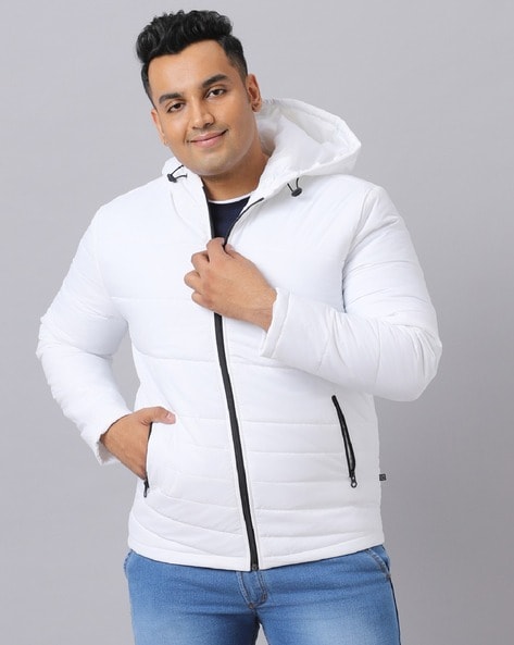 Plus size on sale white bomber jacket