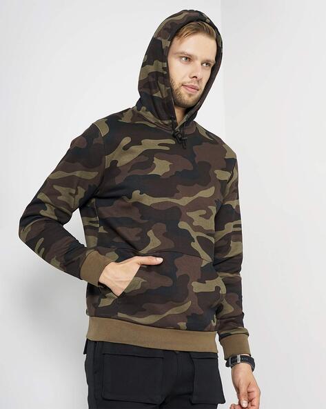 Men's camouflage store hooded sweatshirt