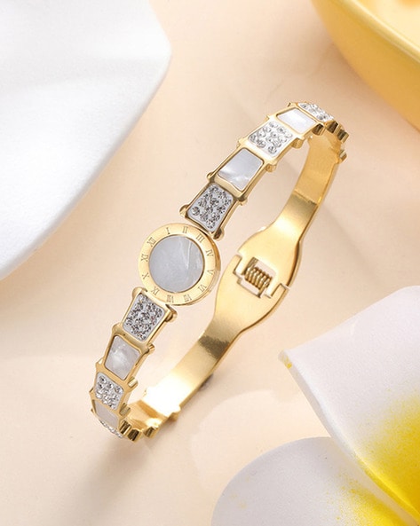 Ladies gold plated hot sale bracelet watch