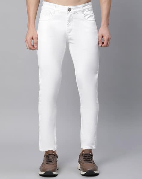 Men Ankle-Length Slim Fit Jeans