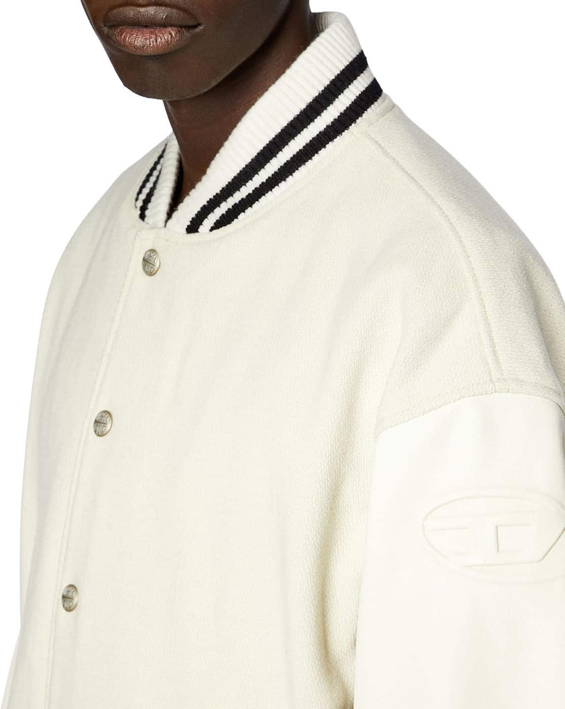 Buy DIESEL L-FRANZ Regular Stylised Jacket | White Color Men