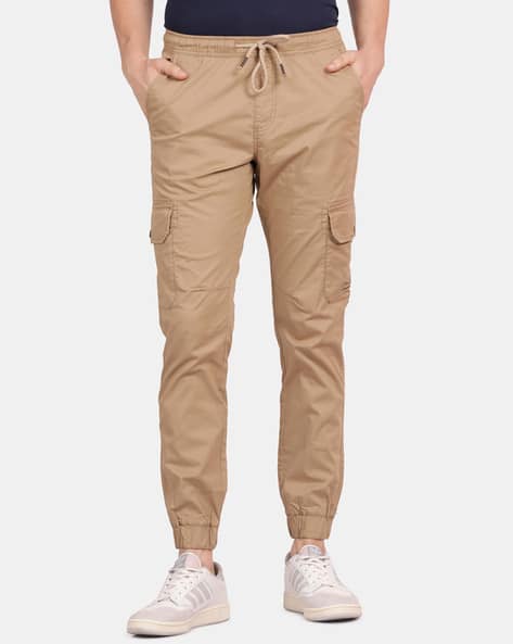 Slim Fit Jogger Pants with Drawstring Waist