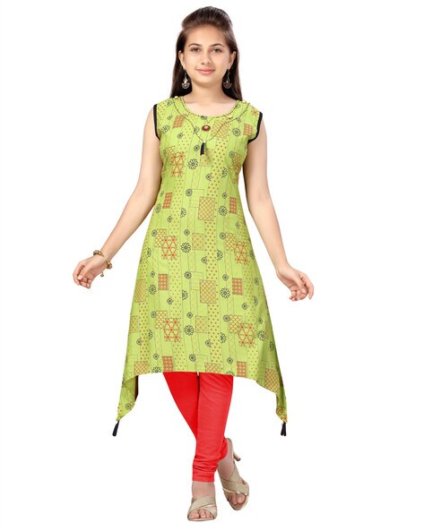 Buy olive Ethnic Wear Sets for Girls by Kasya Online | Ajio.com