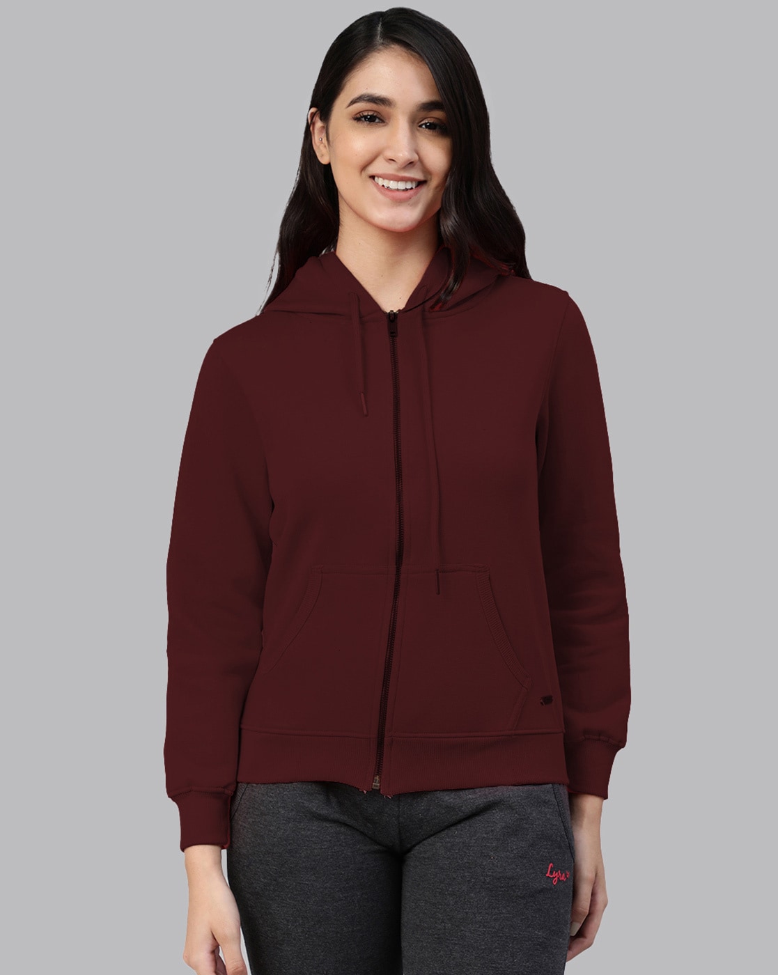 Regular Fit Zip-Front Hoodie