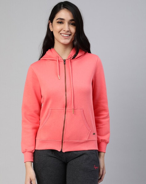 Peach zip 2025 up hoodie