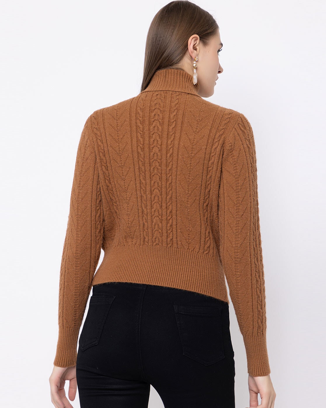 Buy Brown Sweaters & Cardigans for Women by Spink Online