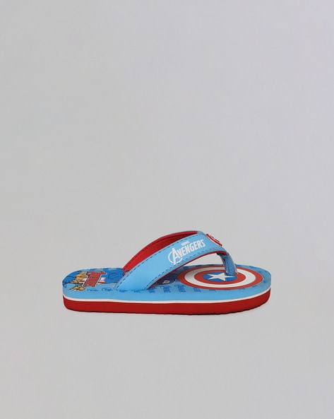 Kidsville Avenger Print Thong Flip-Flop