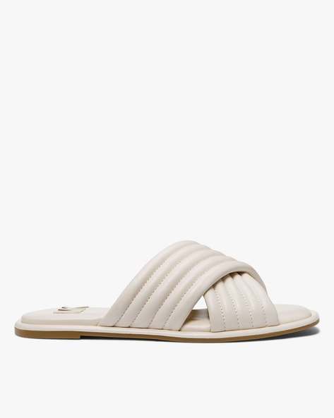 Michael kors leather outlet slides