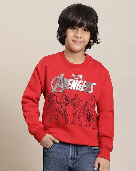 Boys avengers clearance sweatshirt