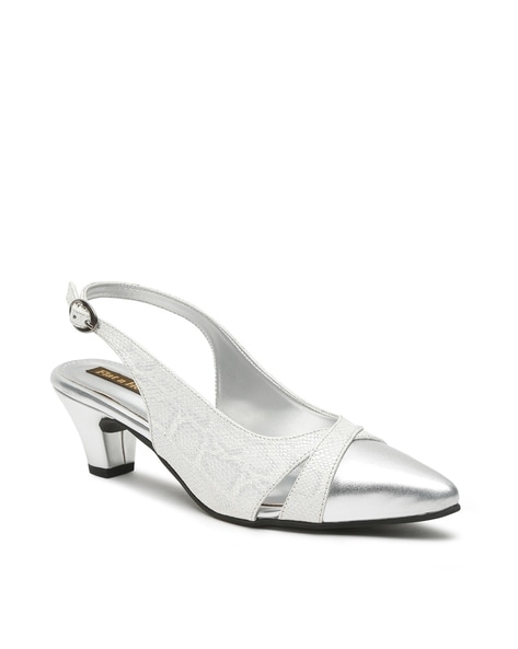 Buy WANTED YOU SILVER HEELS for Women Online in India