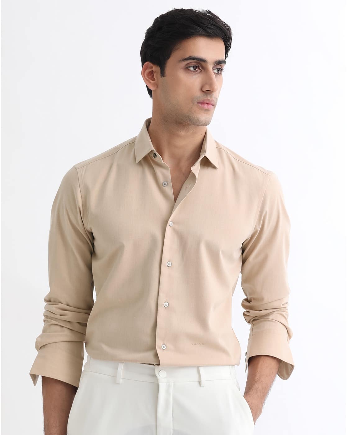 トップス THE RERACS 21ss REGULAR COLLAR SHIRT 48 THE RERACS 21ss REGULAR COLLAR SHIRT 48 Buy Beige Shirts for