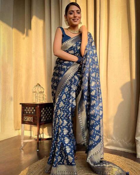 Handloom Banarasi Chiffon Khaddi Georgette Silk Saree – FashionVibes
