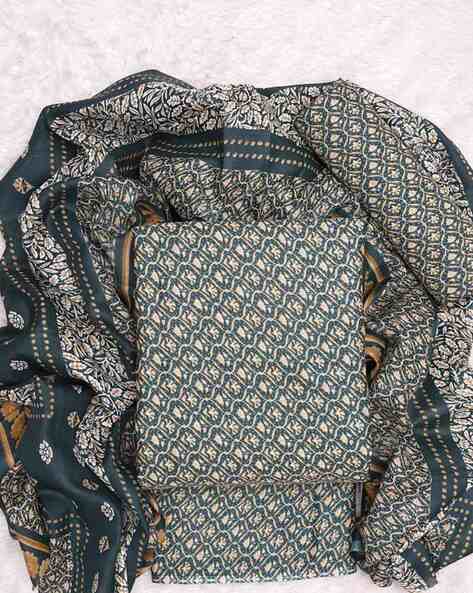 Printed Unstitched Dress Material Price in India