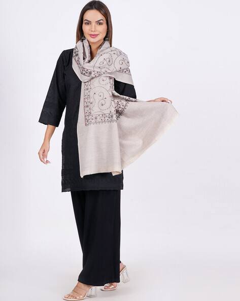 Buy Silver Shawls Wraps for Women by VRINDE Online